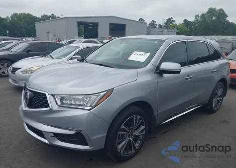 2020 Acura Mdx Technology Package z USA, uszkodzony, nr VIN 5J8YD3H51LL009822